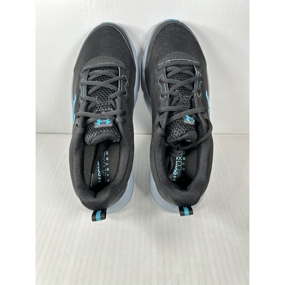Under Armour Charged Assert 10 Mens Black Blue Running Shoes Size 11 3026175-003 - Picture 6 of 8